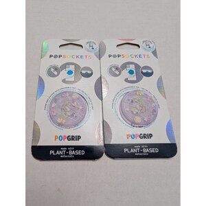 PopSockets PopGrip pastel purple wildflowers plant ased materals lot 2 sealed